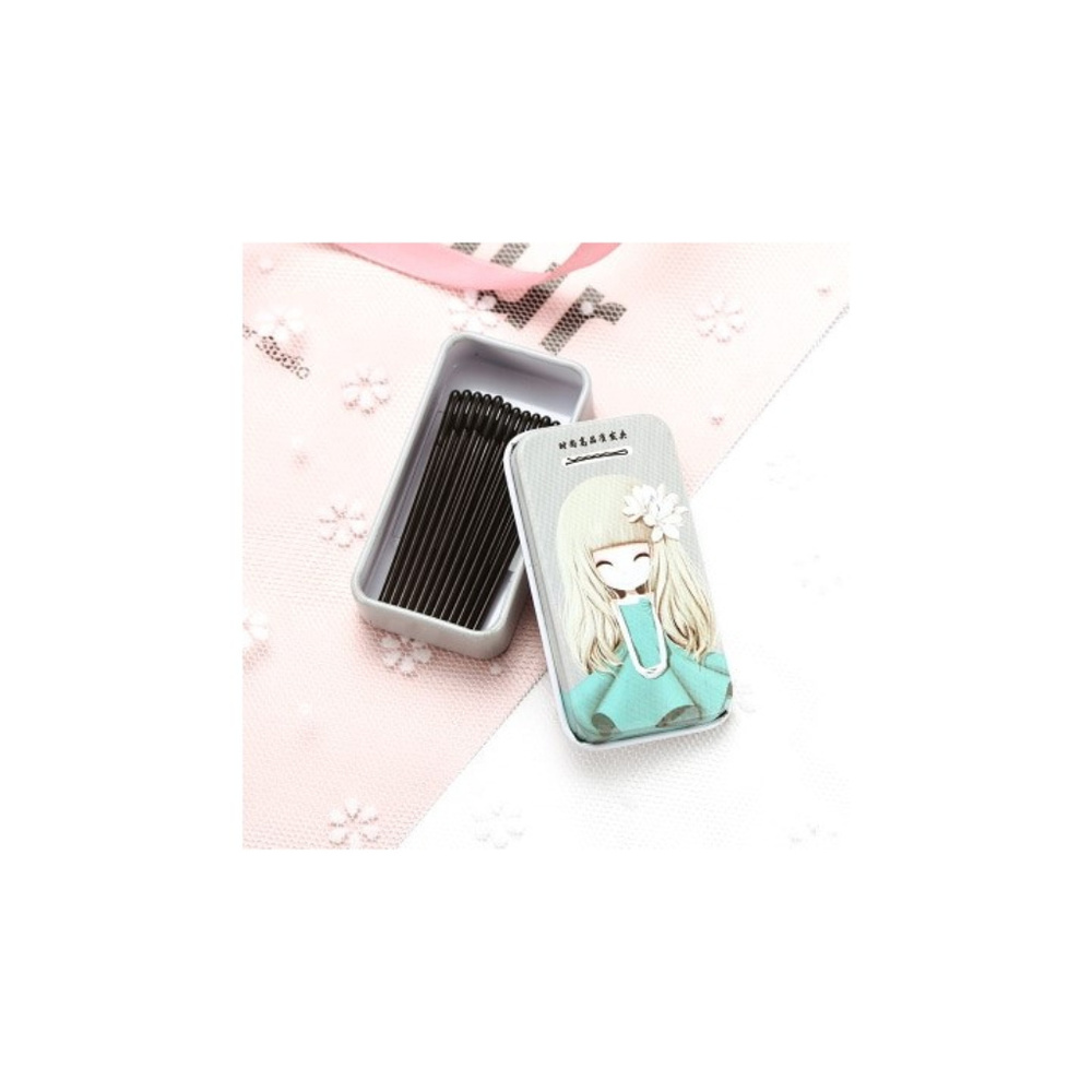 Hair Clips in Metal Match Box